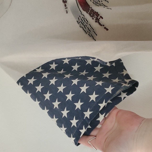 Vintage 1997 American Flag Sleeve Harley Davidson Myrtle Beach Single Stitch Tee - Picture 4 of 16